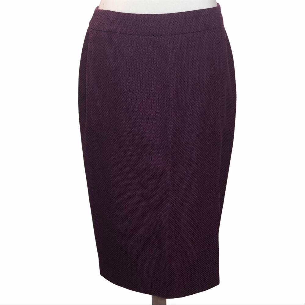 Escada Plum Purple Long Pencil Skirt Size 38
